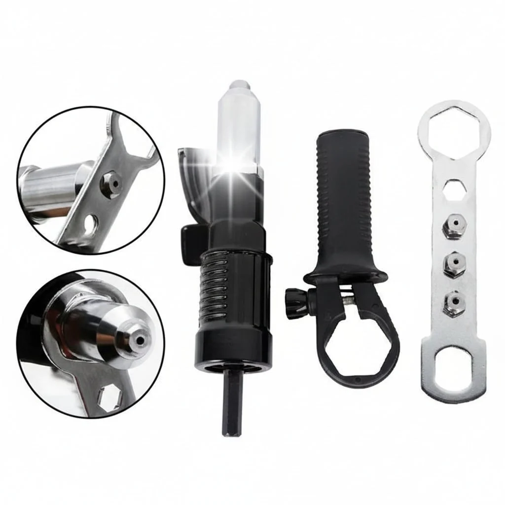 Rivet Gun Adapter Tool Set Versatile Handheld Blind Rivet Tool - Image 11